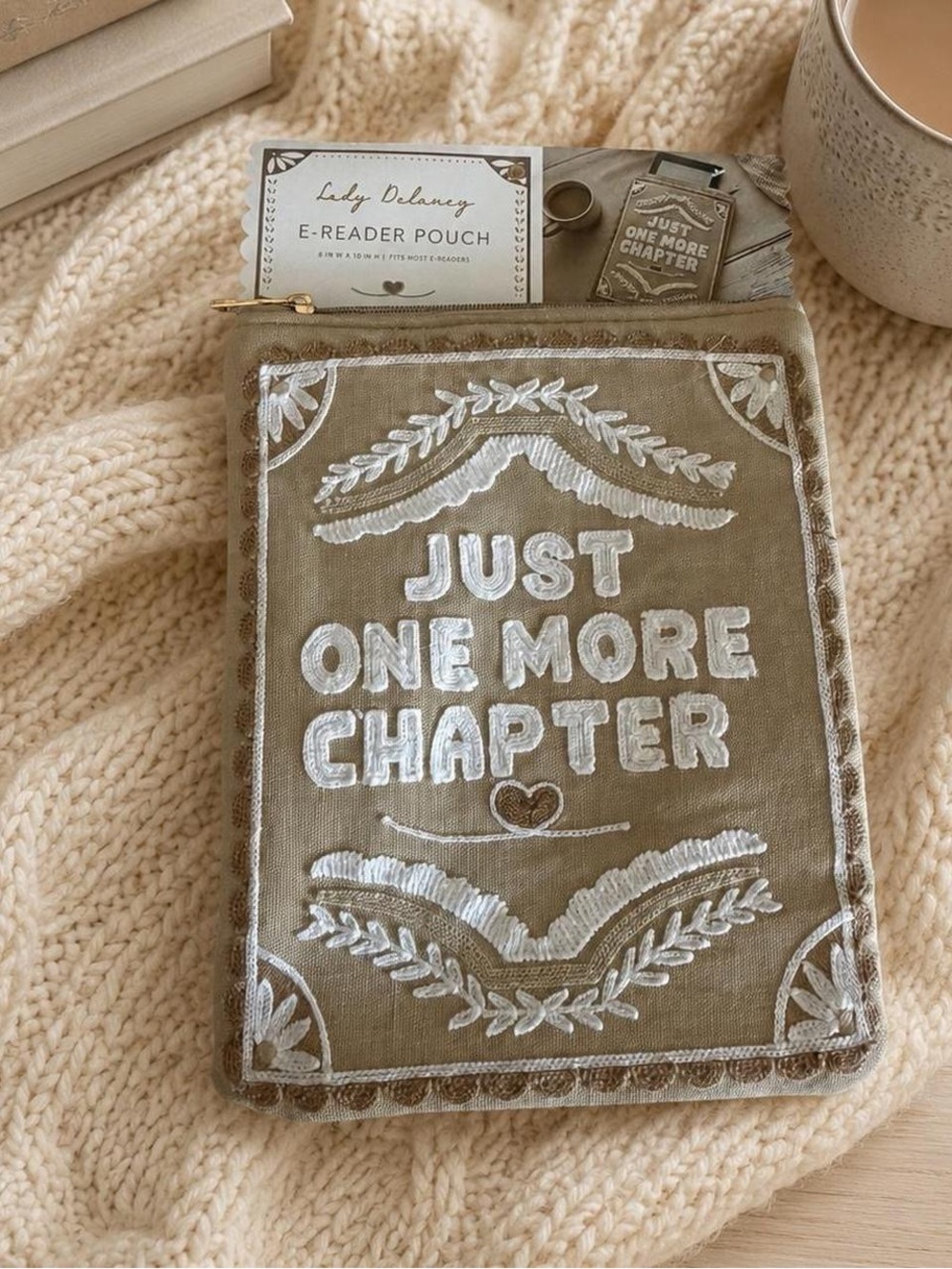 NWT Lady Delaney Just One More Chapter E-Reader Pouch